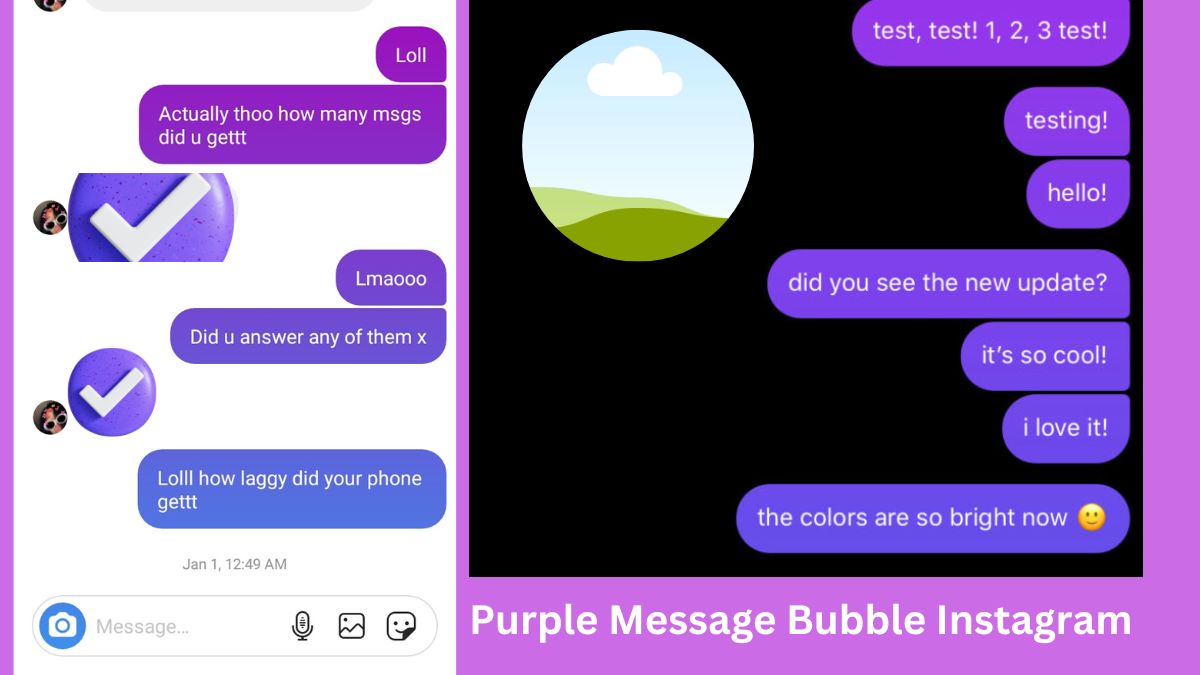 Purple Message Bubble Instagram